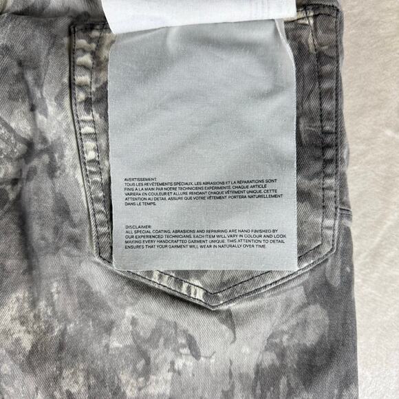 Purple Brand Slim Fit Jeans Men’s 36 Low Rise Button Fly P001 Gray Distressed - Picture 6 of 13